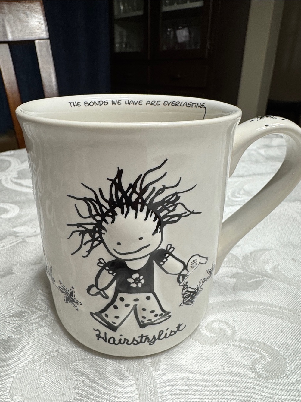 Enesco Marci Children of the Inner Light “Hairstylist” mug. 12oz.